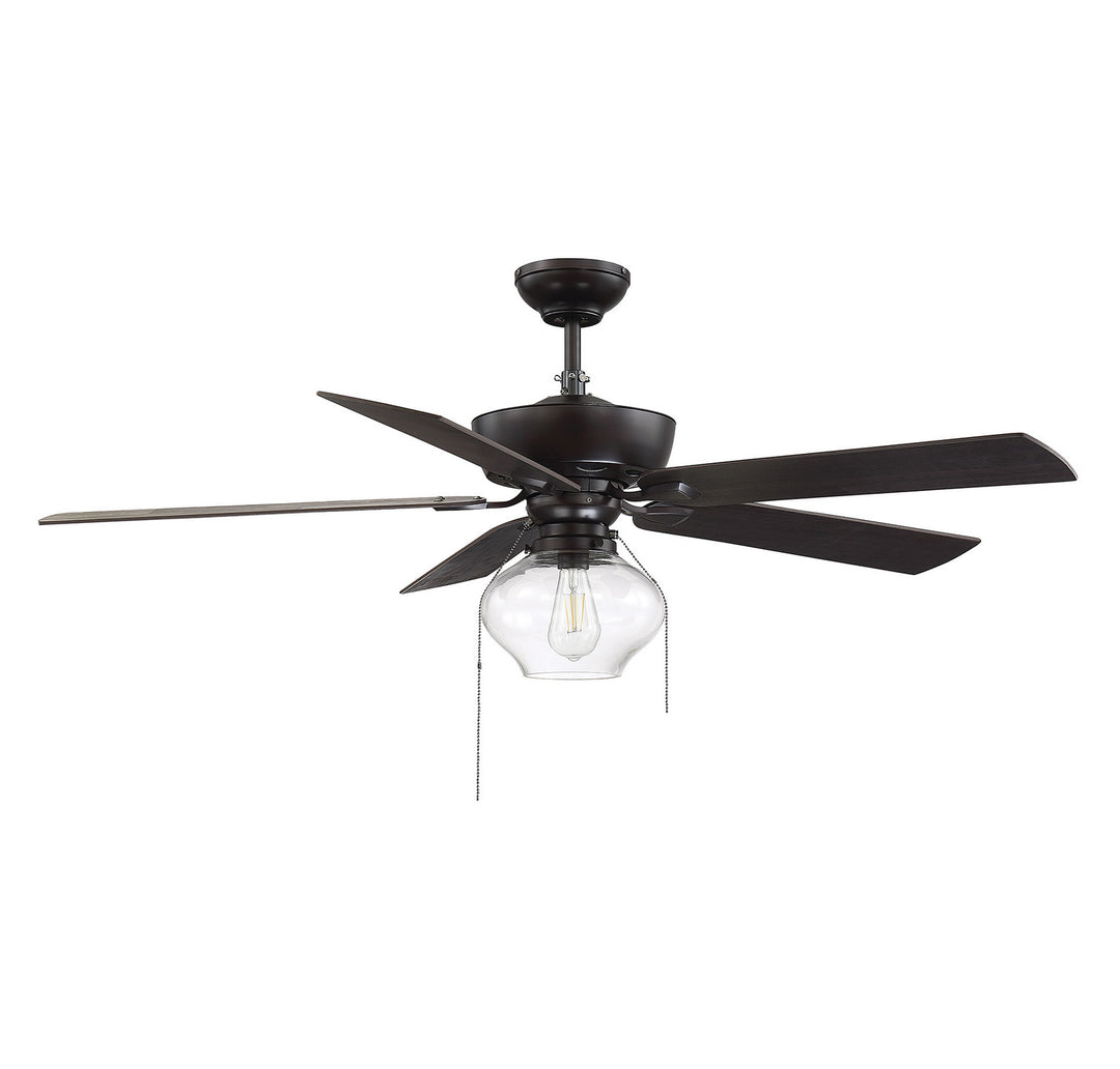 Meridian Mceil M2009ORB Ceiling Fan 52 - Oil Rubbed Bronze, Chestnut/ Rubberwood/