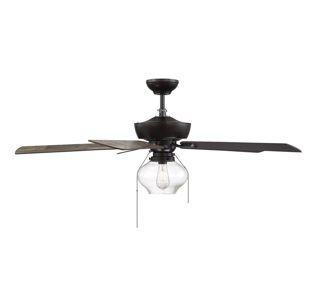 Meridian Mceil M2009ORB Ceiling Fan 52 - Oil Rubbed Bronze, Chestnut/ Rubberwood/