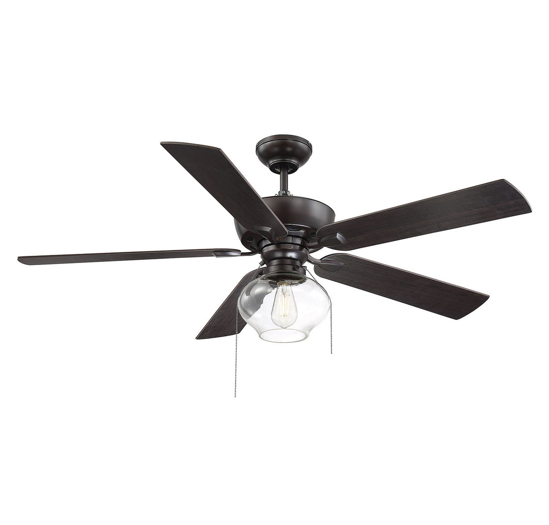 Meridian Mceil M2009ORB Ceiling Fan 52 - Oil Rubbed Bronze, Chestnut/ Rubberwood/