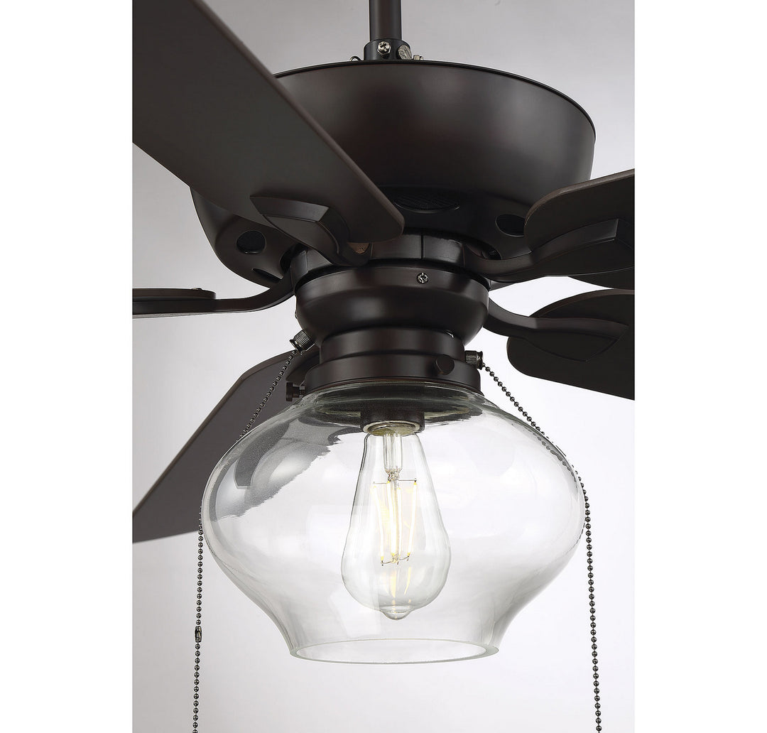 Meridian Mceil M2009ORB Ceiling Fan 52 - Oil Rubbed Bronze, Chestnut/ Rubberwood/