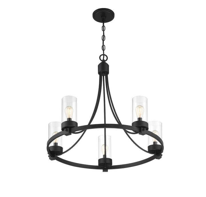 Meridian Mchan M10018MBK Chandelier Light - Matte Black