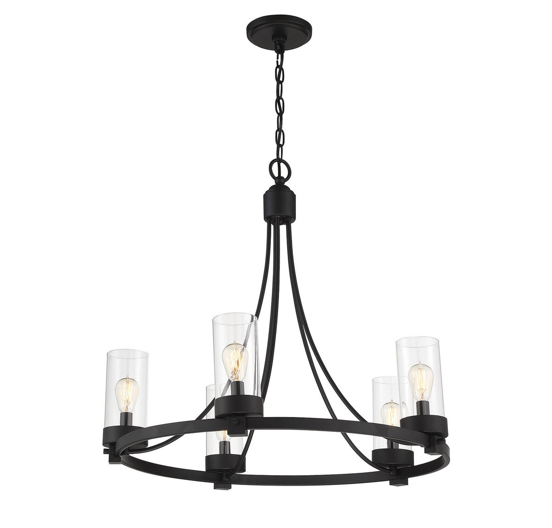 Meridian Mchan M10018MBK Chandelier Light - Matte Black