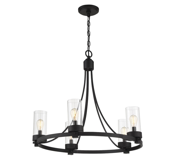 Meridian Mchan M10018MBK Chandelier Light - Matte Black