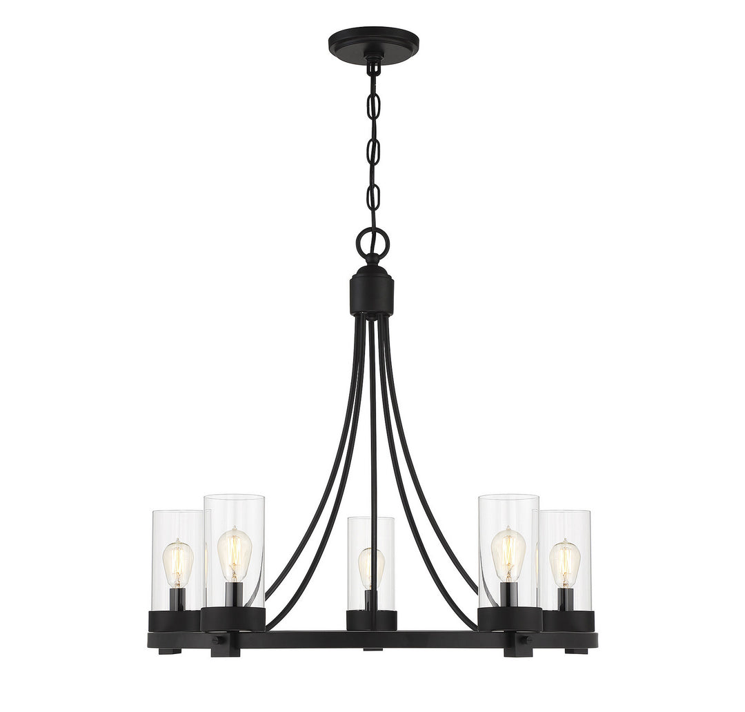 Meridian Mchan M10018MBK Chandelier Light - Matte Black