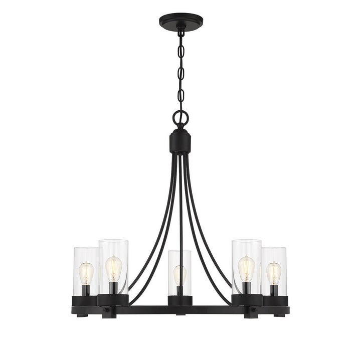 Meridian Mchan M10018MBK Chandelier Light - Matte Black