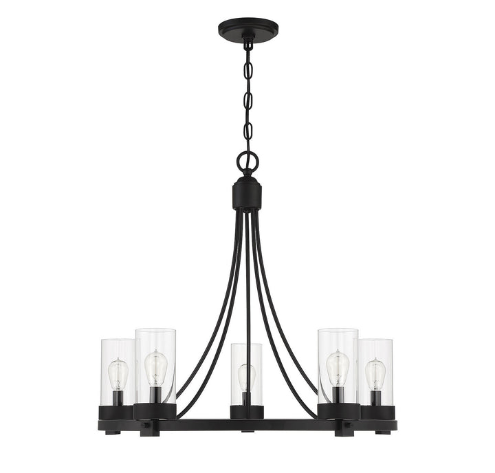 Meridian Mchan M10018MBK Chandelier Light - Matte Black