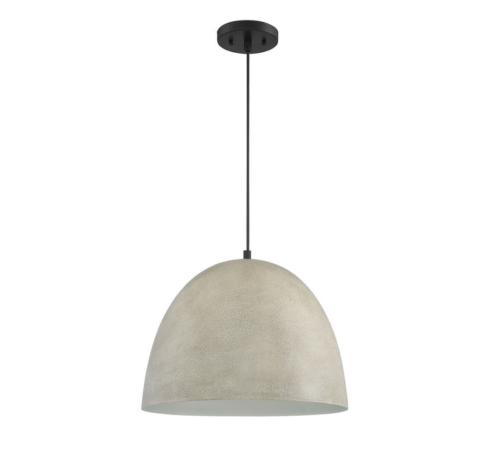 Meridian Mpend M70093CMBK Pendant Light - Concrete with Matte Black