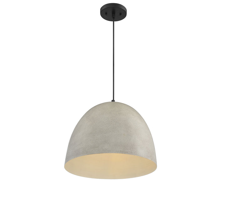 Meridian Mpend M70093CMBK Pendant Light - Concrete with Matte Black