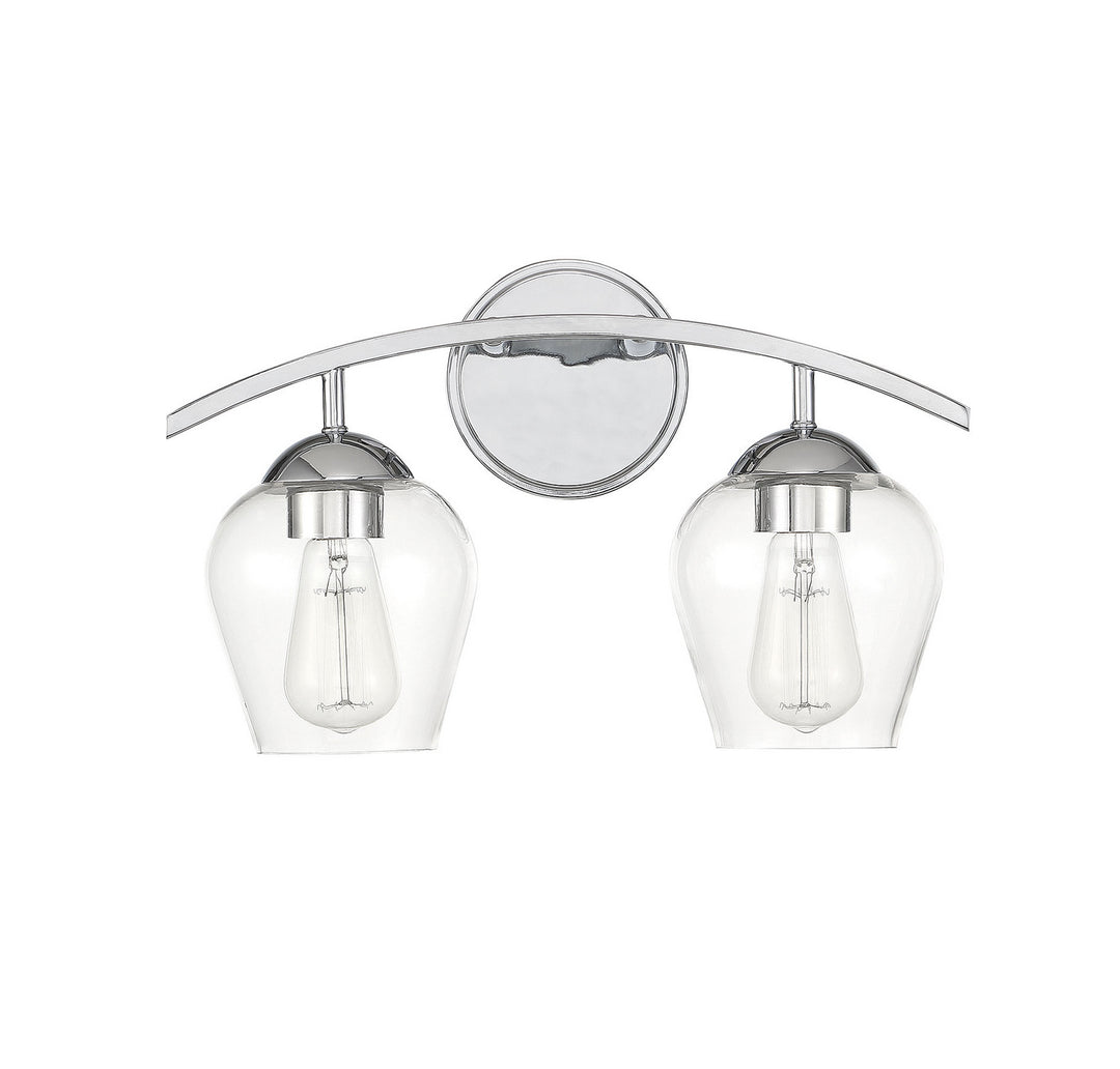 Meridian Mbath M80031CH Bath Vanity Light 16 in. wide - Chrome