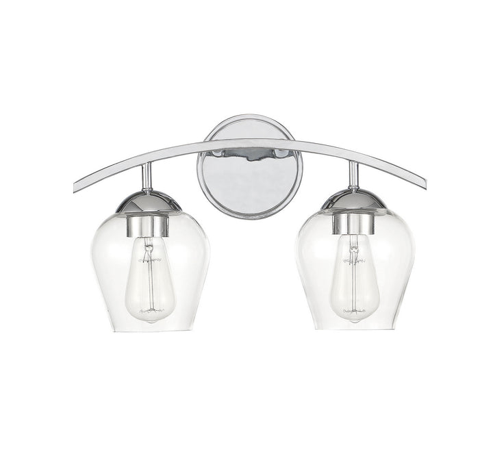 Meridian Mbath M80031CH Bath Vanity Light 16 in. wide - Chrome