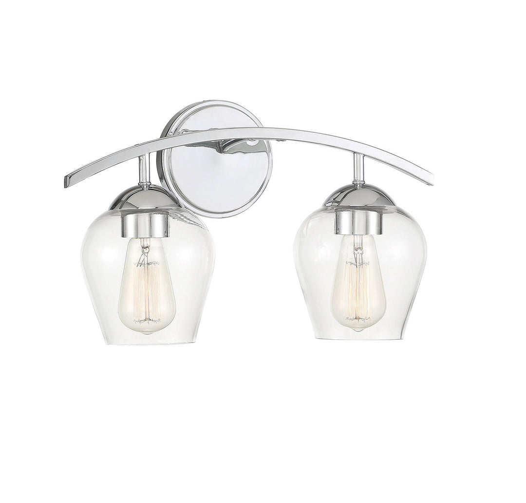Meridian Mbath M80031CH Bath Vanity Light 16 in. wide - Chrome
