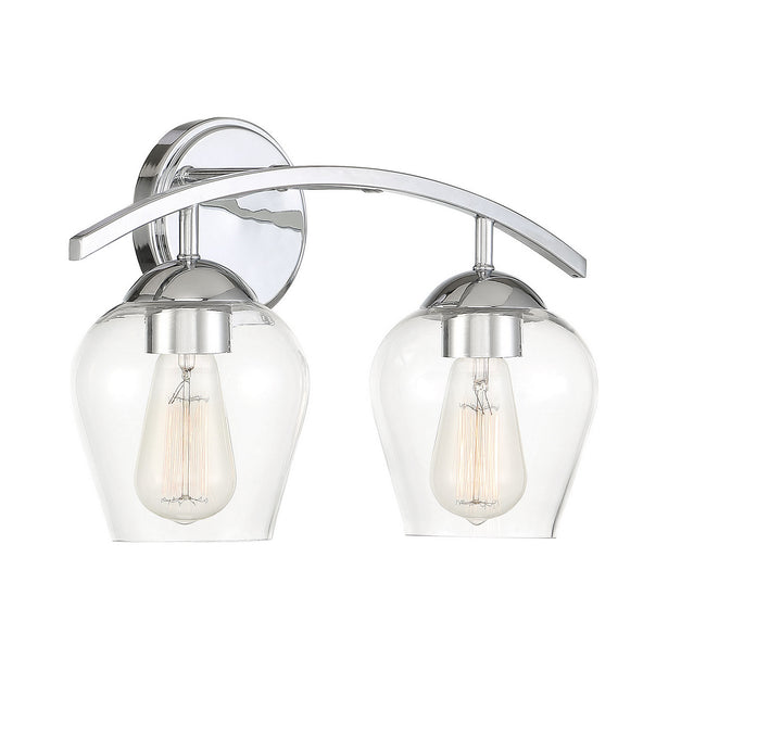 Meridian Mbath M80031CH Bath Vanity Light 16 in. wide - Chrome