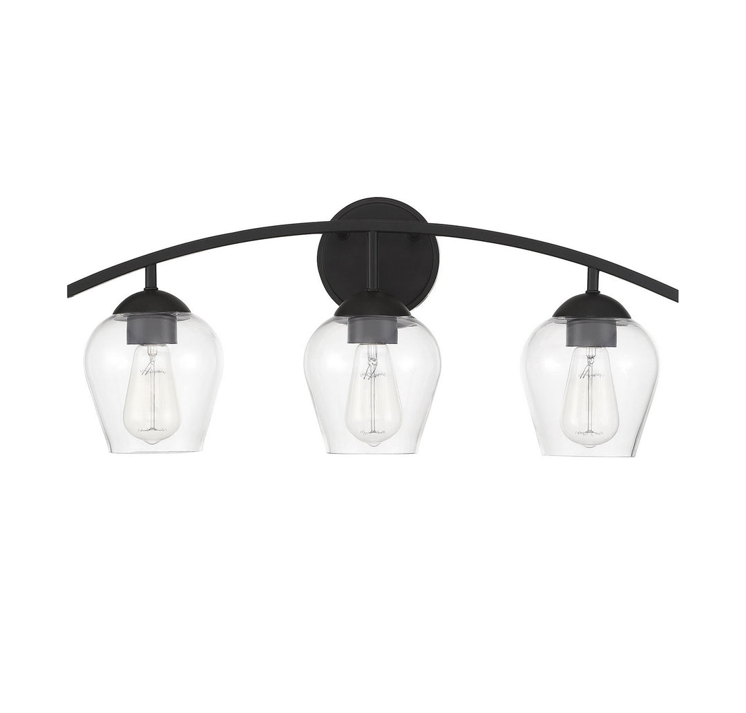 Meridian Mbath M80032MBK Bath Vanity Light 24 in. wide - Matte Black