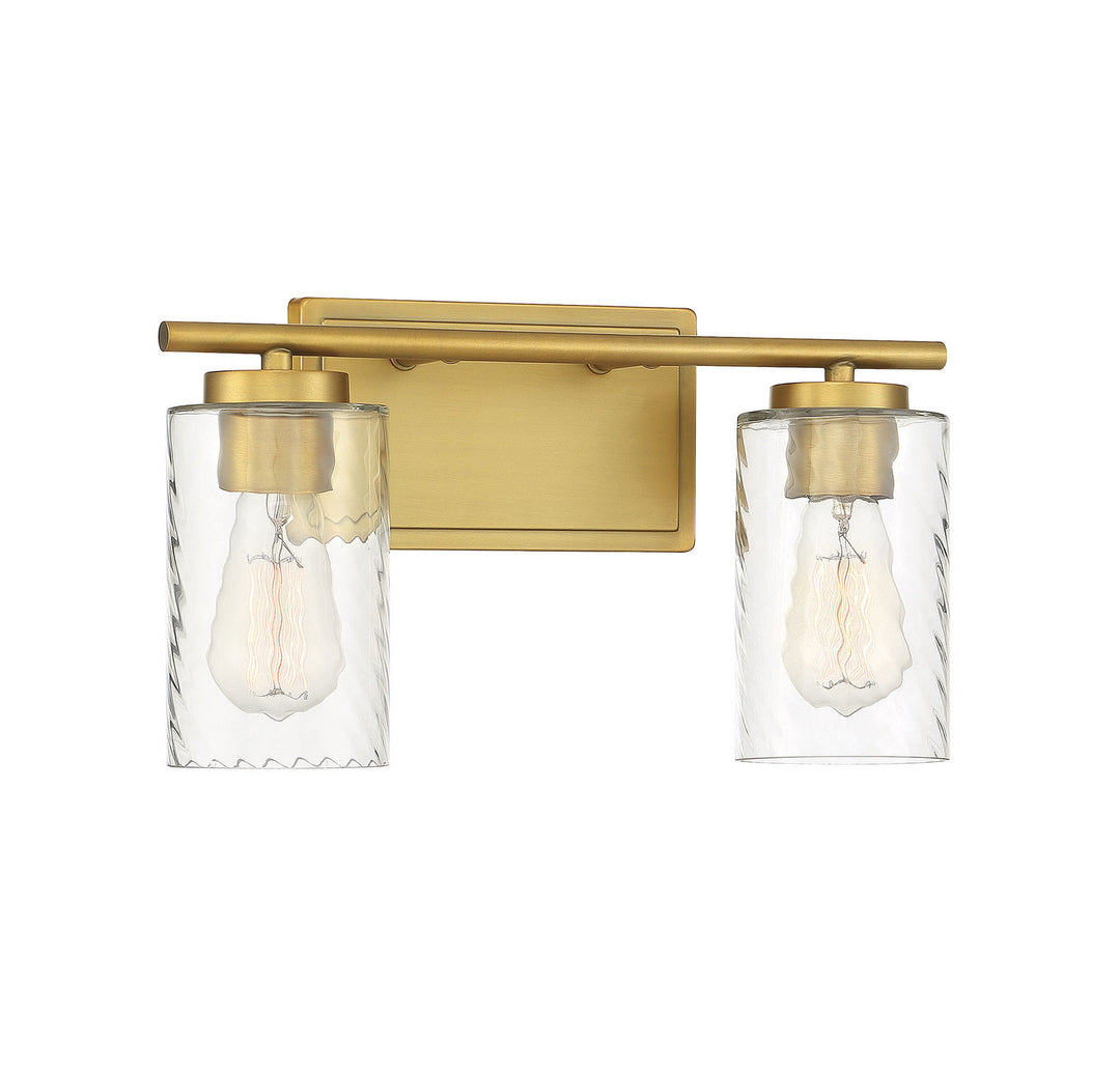 Meridian Mbath M80037NB Bath Vanity Light 15 in. wide - Natural Brass