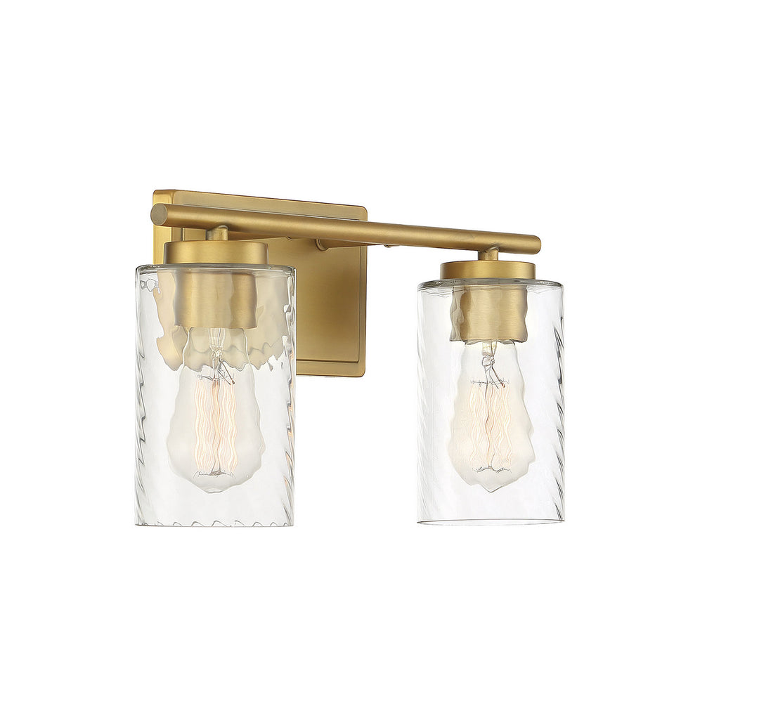 Meridian Mbath M80037NB Bath Vanity Light 15 in. wide - Natural Brass