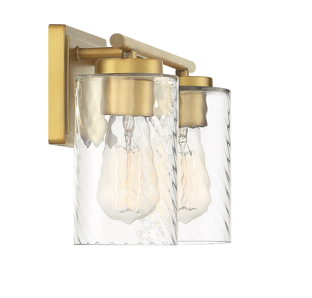 Meridian Mbath M80037NB Bath Vanity Light 15 in. wide - Natural Brass