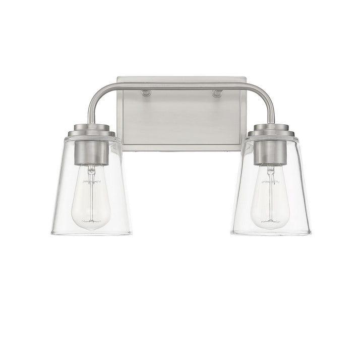 Meridian Mbath M80043BN Bath Vanity Light 15 in. wide - Brushed Nickel