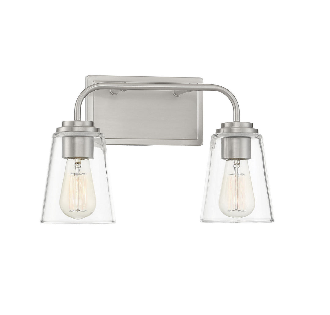 Meridian Mbath M80043BN Bath Vanity Light 15 in. wide - Brushed Nickel