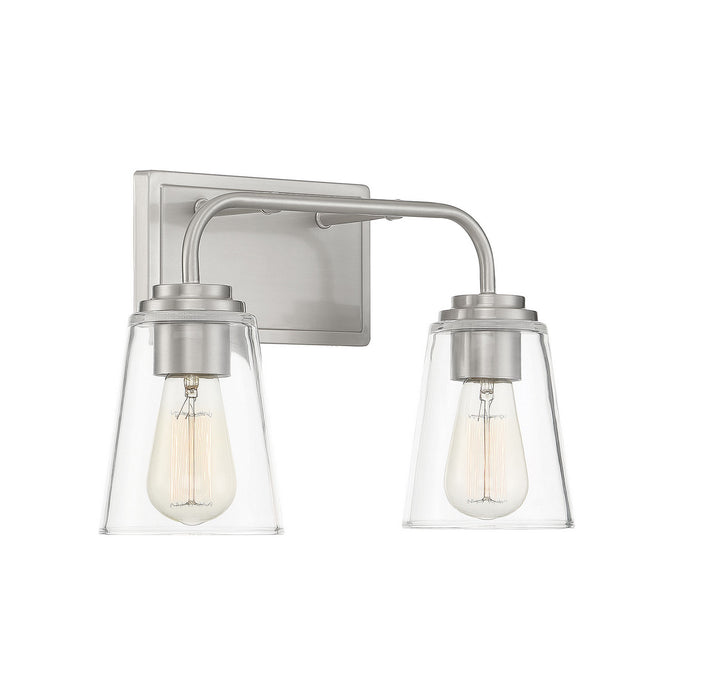 Meridian Mbath M80043BN Bath Vanity Light 15 in. wide - Brushed Nickel