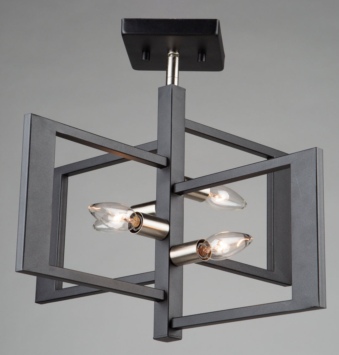 Artcraft Sutherland AC11173NB Ceiling Light - Black & Brushed Nickel