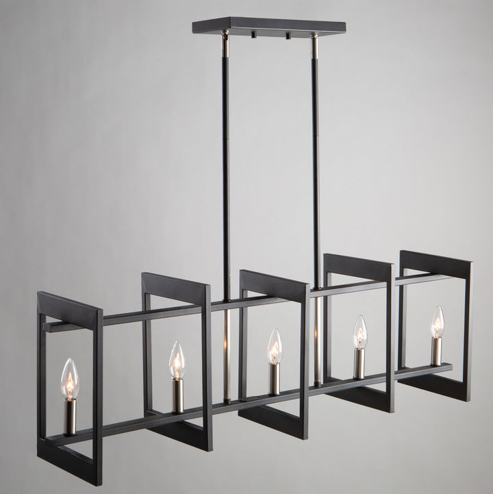 Artcraft Sutherland AC11175NB Pendant Light - Black & Brushed Nickel