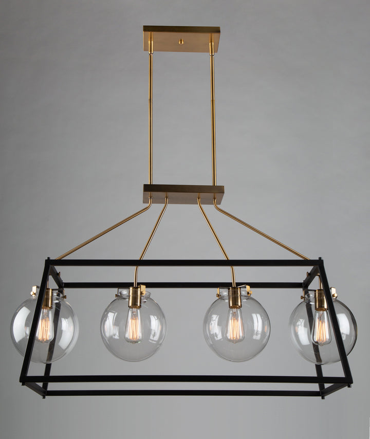 Artcraft Bridgetown AC11604VB Pendant Light - Black & Harvest Brass