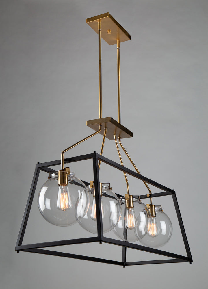 Artcraft Bridgetown AC11604VB Pendant Light - Black & Harvest Brass