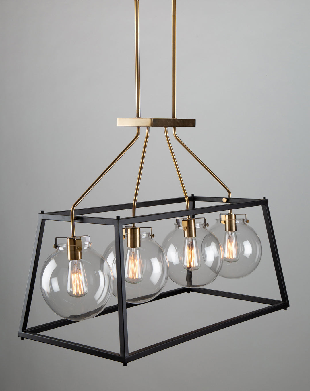 Artcraft Bridgetown AC11604VB Pendant Light - Black & Harvest Brass