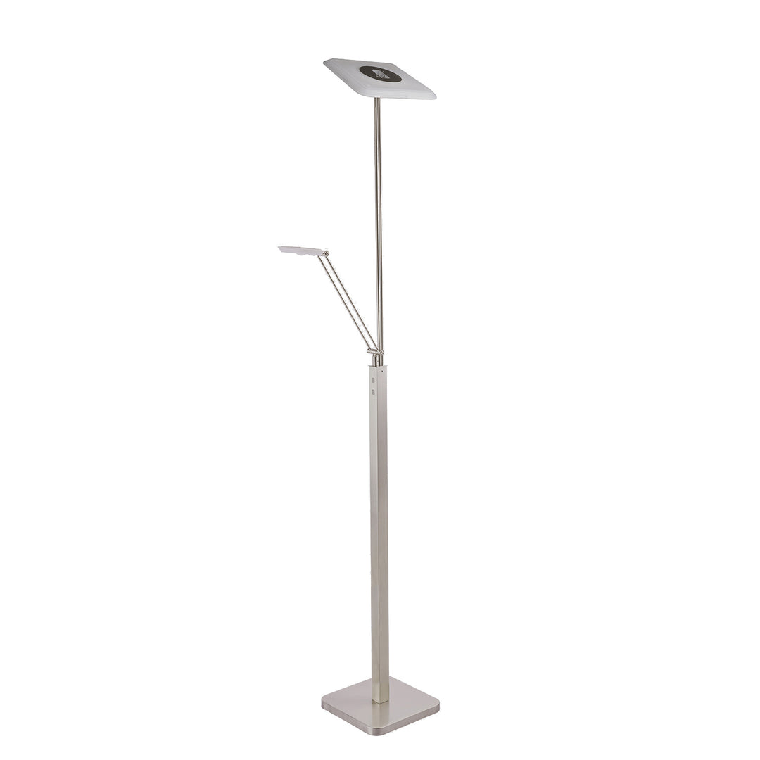 Kendal Lighting TC5020-SN Ibiza Led Torchiere Lamp Pewter, Nickel, Silver