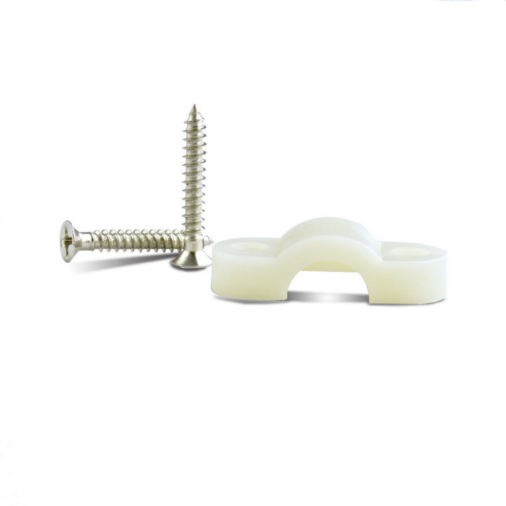 Diode Led Lighting DI-WM-WF  Wire Fastener - 10 Clips, 20 Screws Decor White