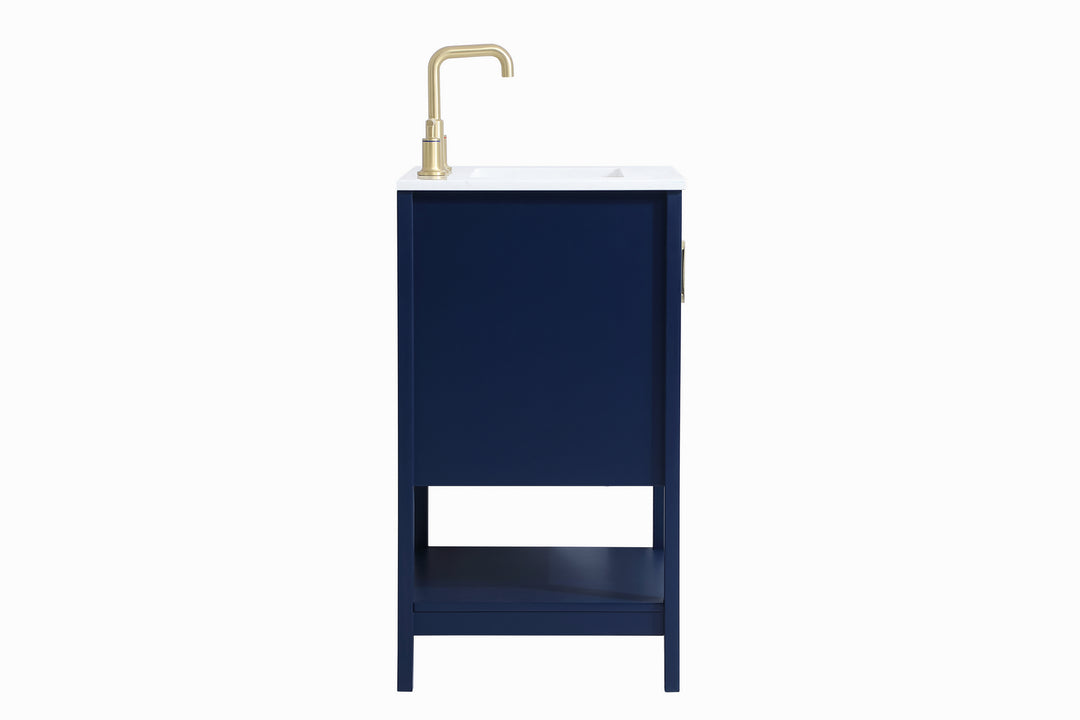 Elegant Lighting VF16024BL  Aubrey Plumbing Blue