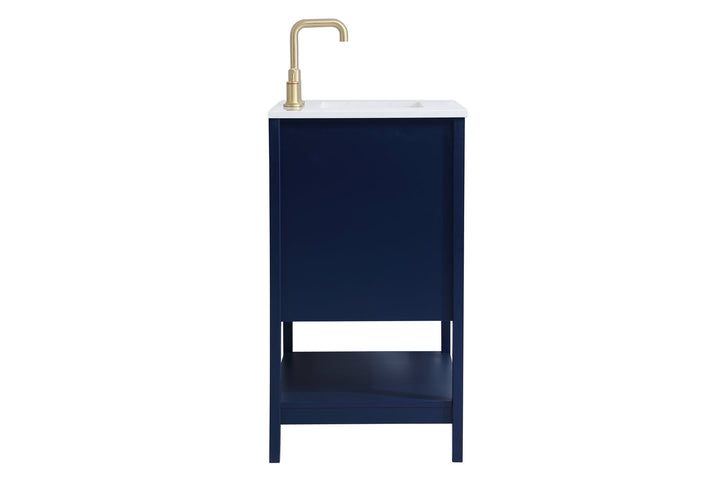 Elegant Lighting VF16030BL  Aubrey Plumbing Blue