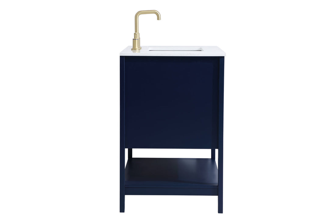 Elegant Lighting VF16036BL  Aubrey Plumbing Blue