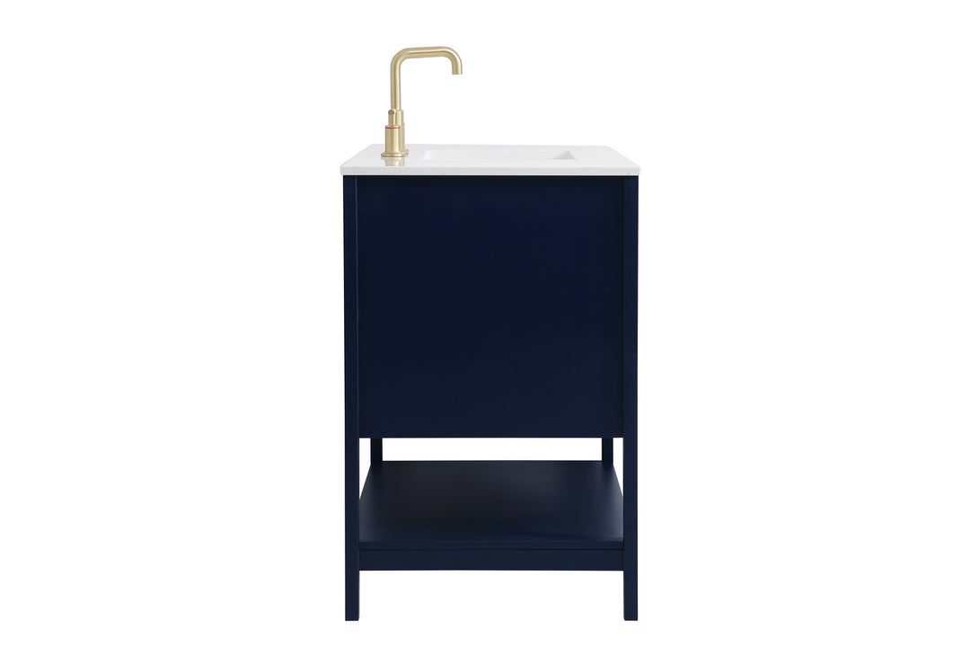 Elegant Lighting VF16042BL  Aubrey Plumbing Blue