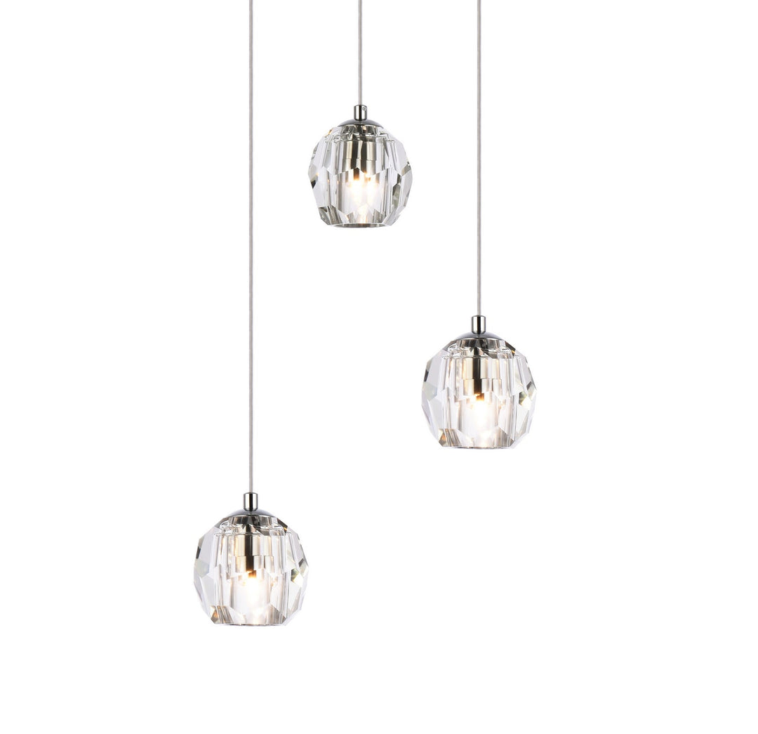 Elegant Eren 3505D12C Pendant Light - Chrome