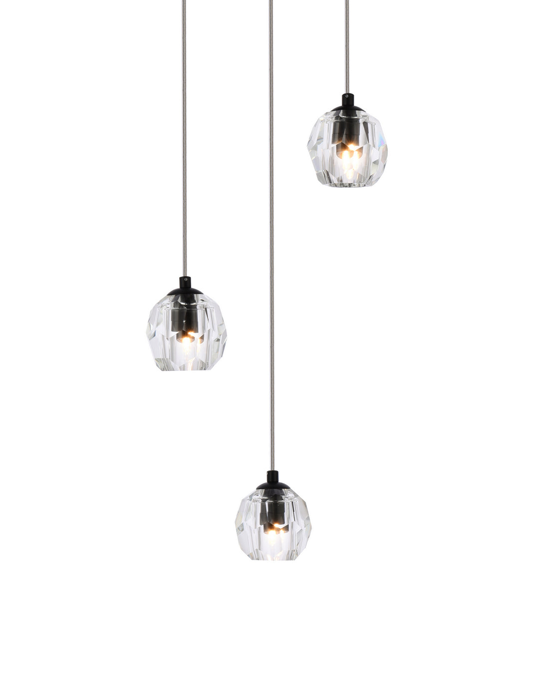 Elegant Eren 3505D12BK Pendant Light - Black