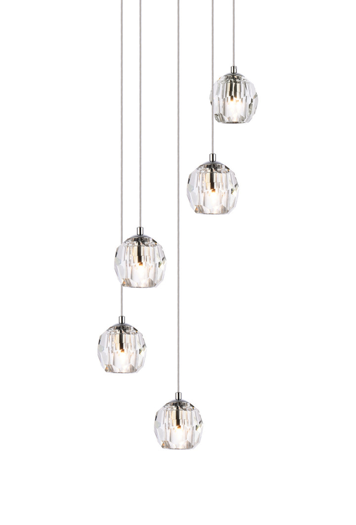 Elegant Eren 3505G12C Pendant Light - Chrome