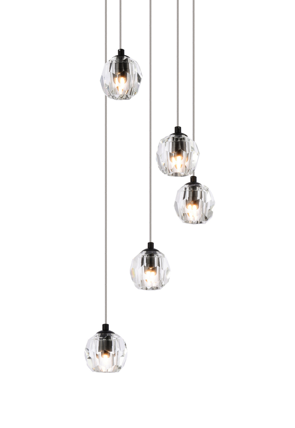 Elegant Eren 3505G12BK Pendant Light - Black