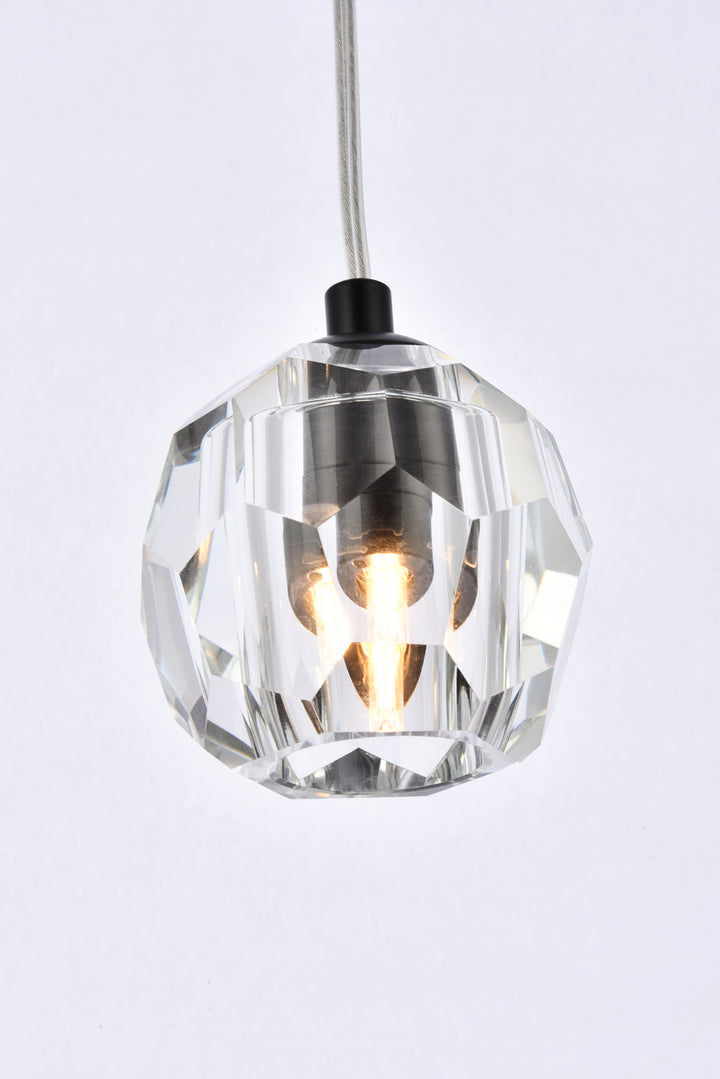 Elegant Eren 3505D6BK Pendant Light - Black