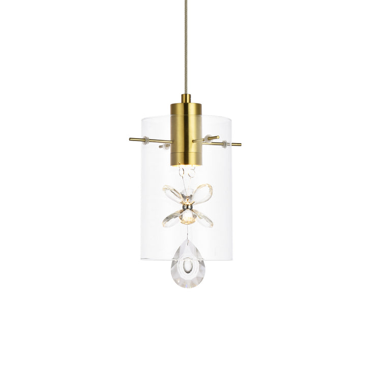 Elegant Hana 5202D6G Pendant Light - Gold