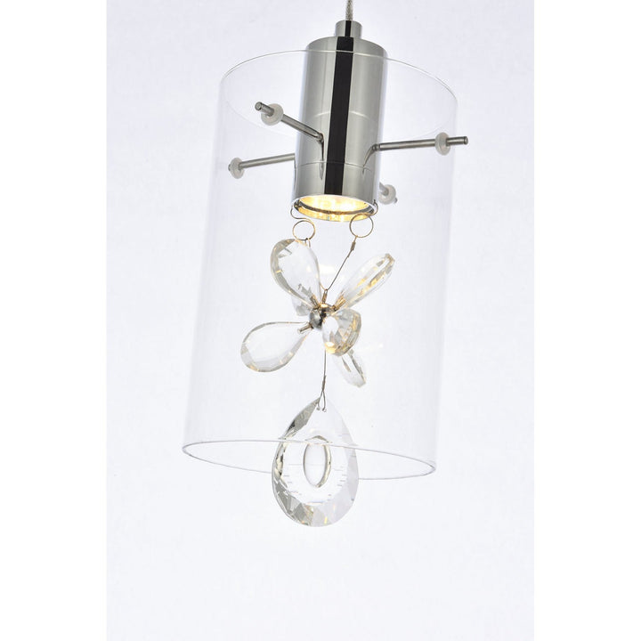 Elegant Hana 5202D24C Pendant Light - Chrome