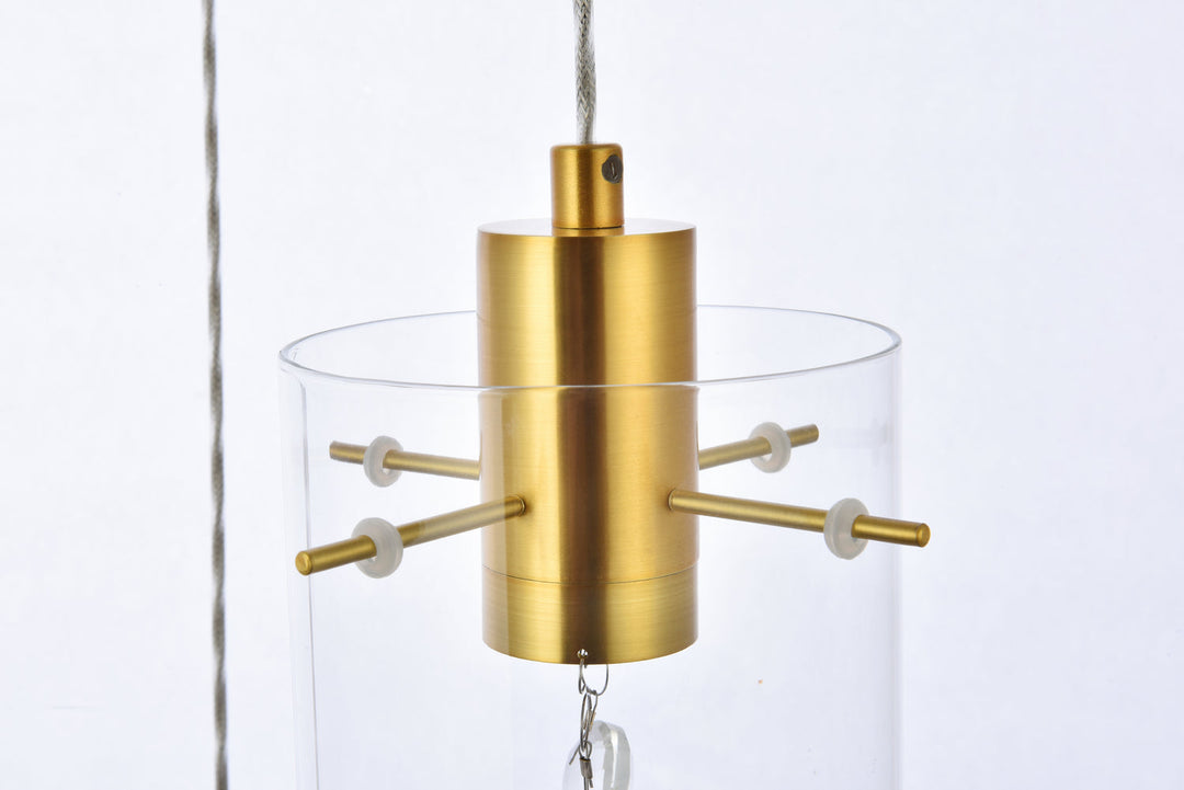 Elegant Hana 5202D36G Pendant Light - Gold