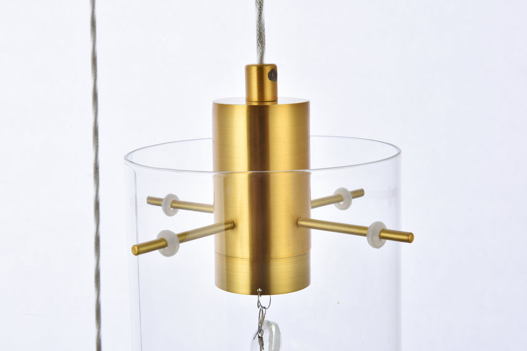 Elegant Hana 5202D36G Pendant Light - Gold