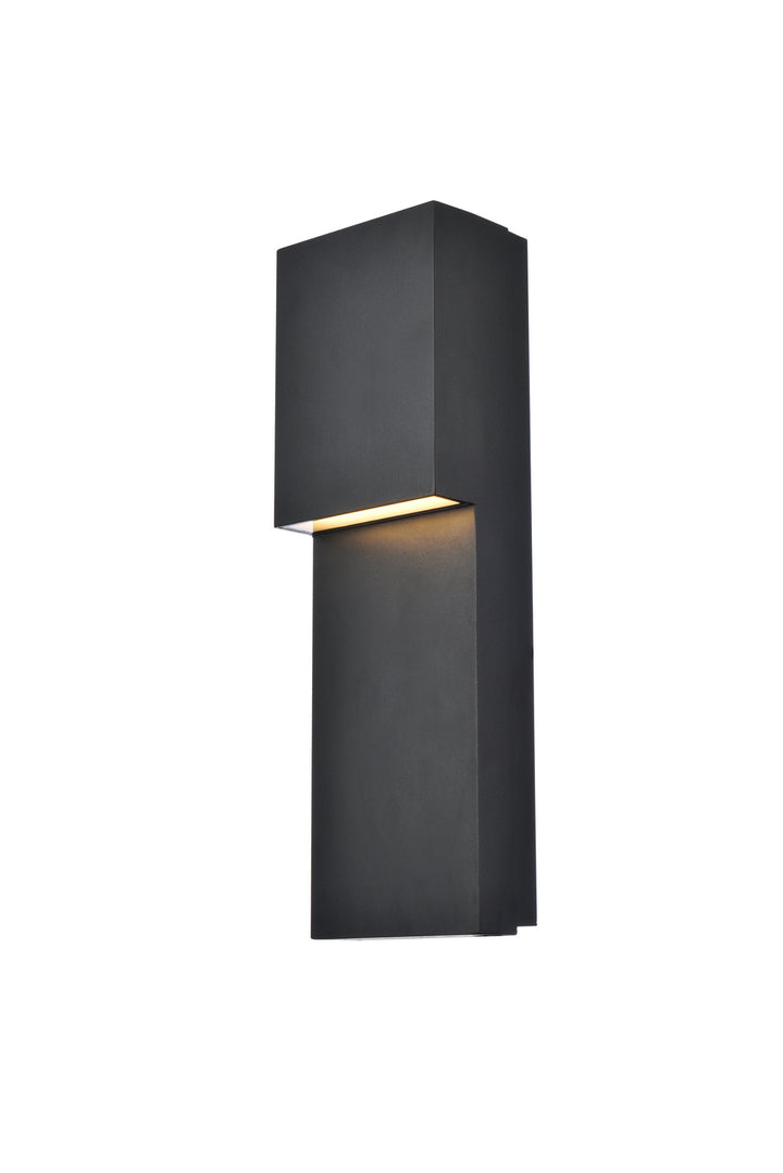 Elegant Lighting LDOD4001BK Modern Raine Outdoor Black