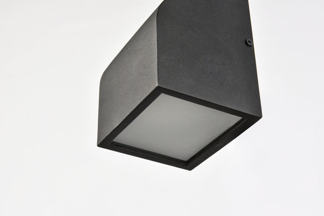 Elegant Lighting LDOD4004BK Modern Raine Outdoor Black