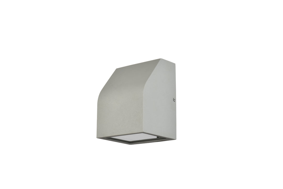 Elegant Lighting LDOD4004S Modern Raine Outdoor Silver