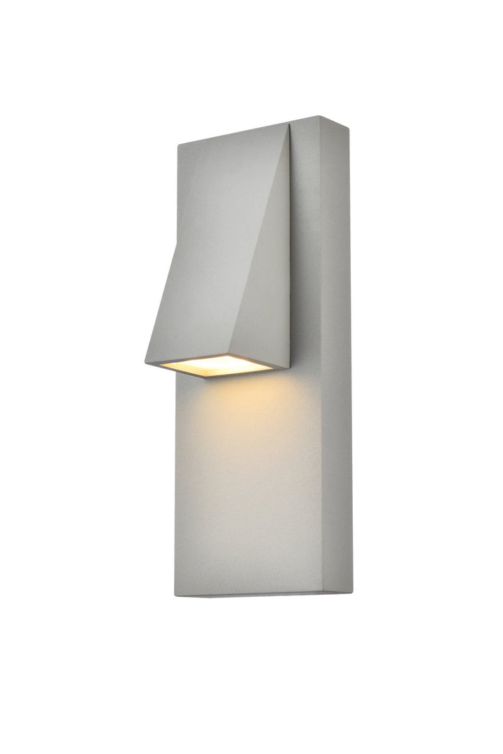 Elegant Lighting LDOD4006S Modern Raine Outdoor Silver