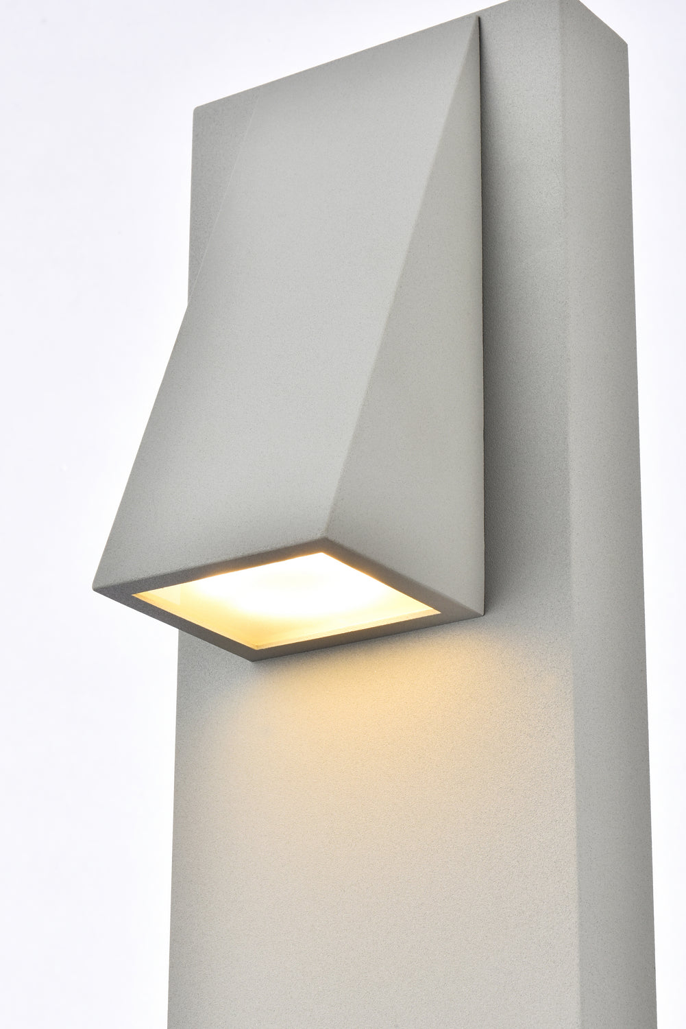 Elegant Lighting LDOD4006S Modern Raine Outdoor Silver