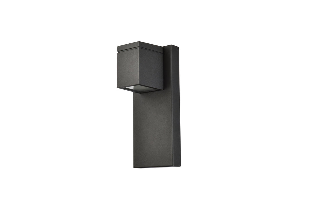 Elegant Lighting LDOD4007BK Modern Raine Outdoor Black