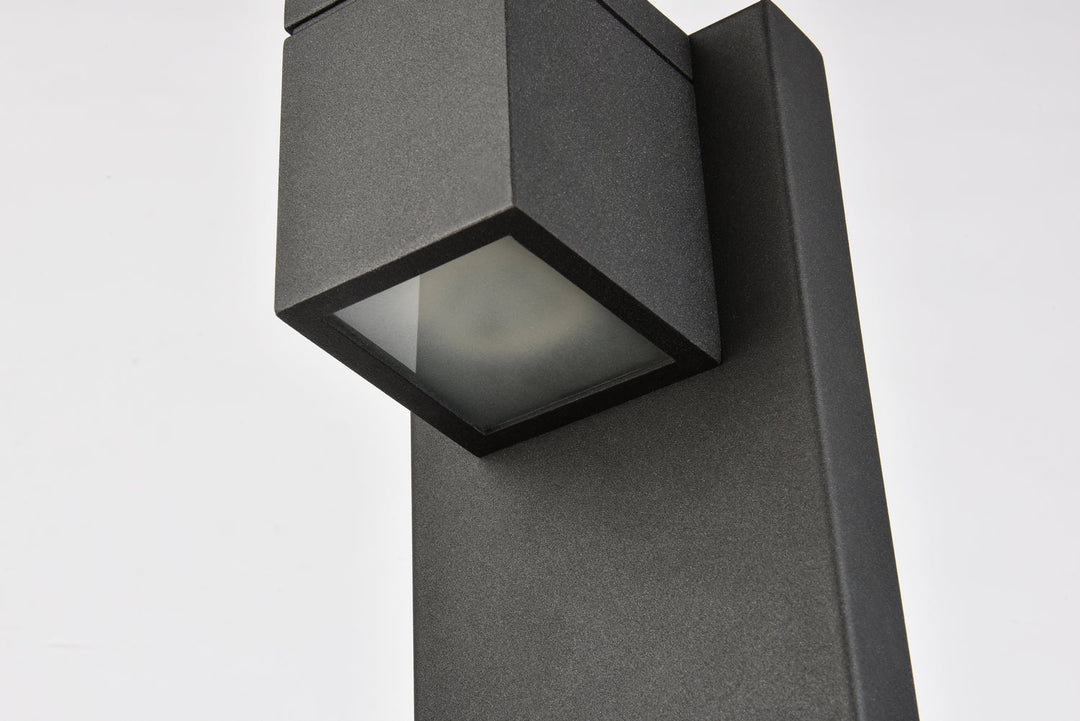 Elegant Lighting LDOD4007BK Modern Raine Outdoor Black